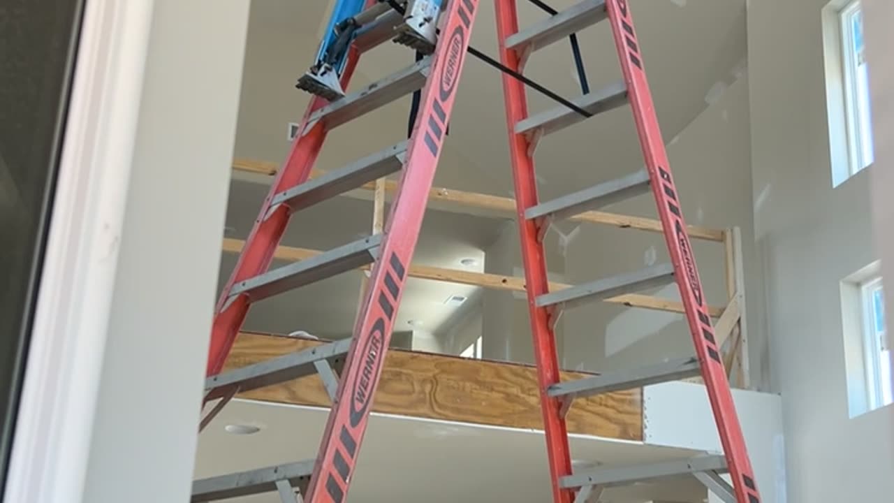 Ladder Ratcheted To Other Ladder