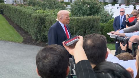 President Trump Gaggles with Press Before Departing the White House, September. 11, 2025