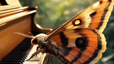 #piano #ia #borboleta #abelha #insetos #animais
