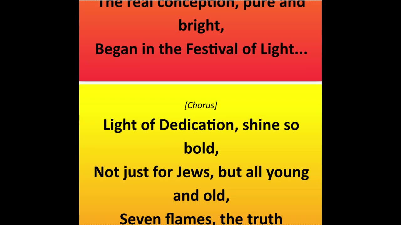 Hanukkah Beginning To End original gospel song lyrics video
