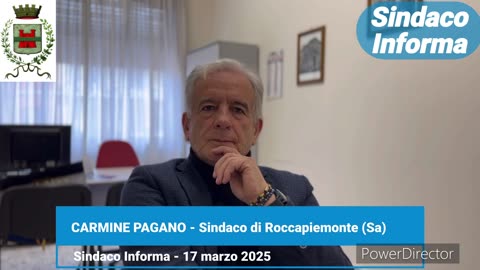 Roccapiemonte (SA) - Aggiornamenti dal sindaco Pagano (17.03.25)