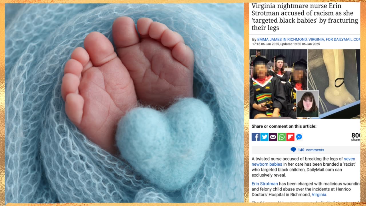 NURSE ERIN STROTMAN BREAKING BLACK BABIES LEG THEY WILL CRUSH THE HEAD OF THE SERPENT