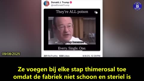 【NL】Trump plaatst video waarin thimerosal wordt geïntroduceerd als schadelijke stof in vaccins