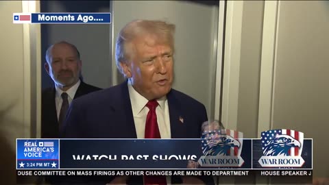 TRUMP TALKS TO THE PRESS ON AIR FORCE ONE