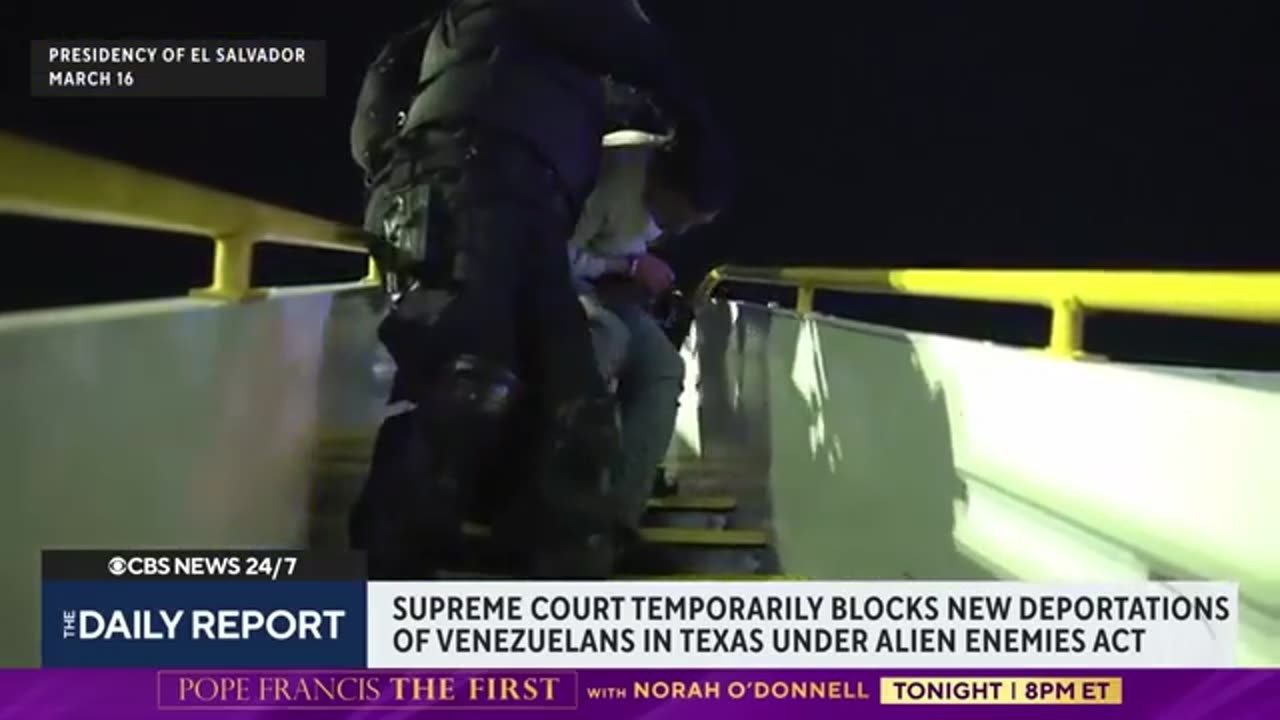 Trump reacts to Supreme Court temporarily blocking new deportations under Alien Enemies Act