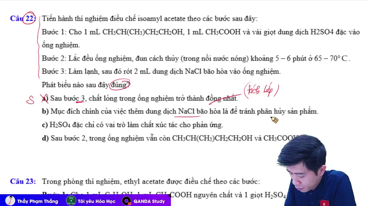 7 TỔNG ÔN ESTER LIPID NGÀY 2 LIVE TRƯA