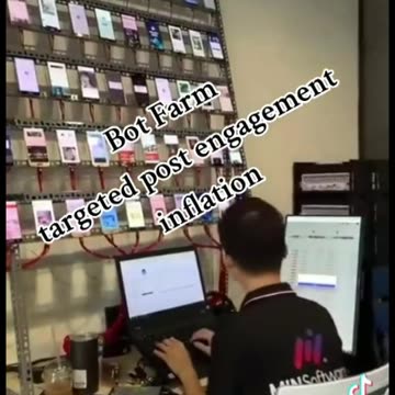 Bot Farm targeted post engagement inflation