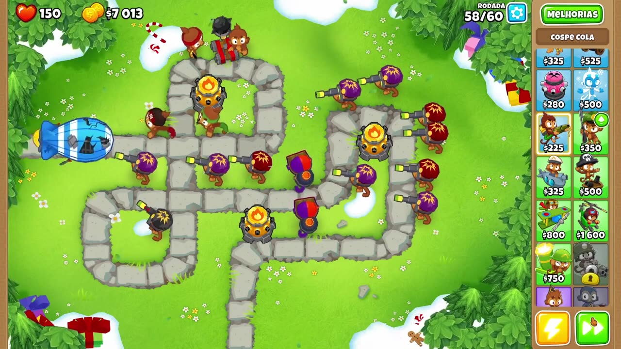 Bloons TD 6 Ape Field Medium Round 58