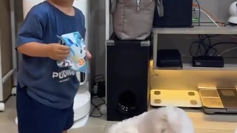 🤣🐕 The Dog Thinks the Kid is Feeding Him! Too Funny! | FunFM