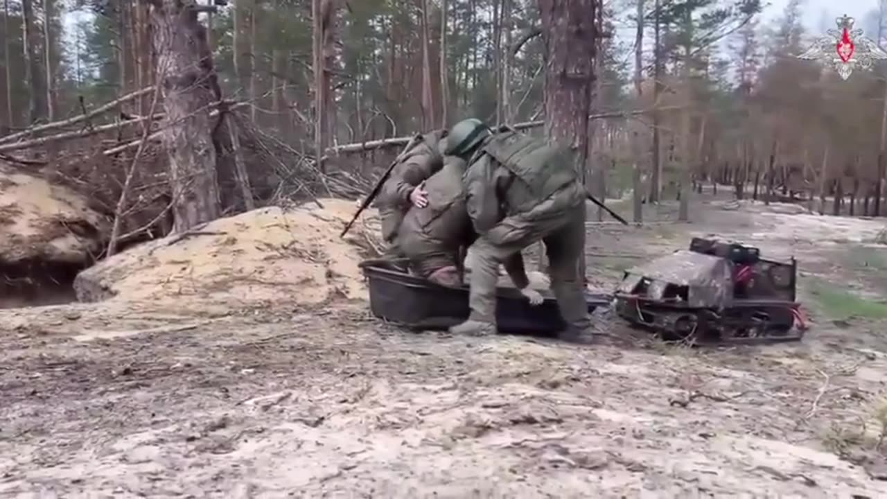 Robots used to supply food and water to Russian troops