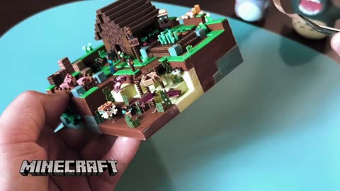 Let's Make Minecraft Farm Village - ASMR 3