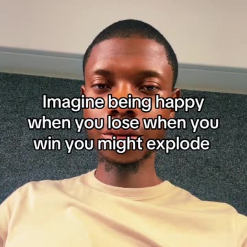 Being happy when you lose