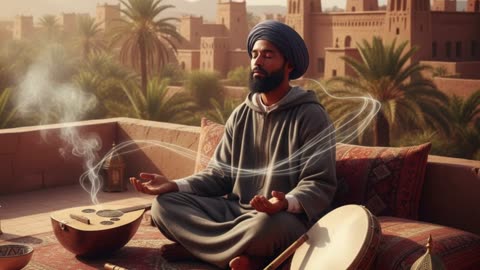 Meditation Music for Deep Relaxation | Relaxing Oud, Ney Flute & Desert Drones | Relaxing AI EDM