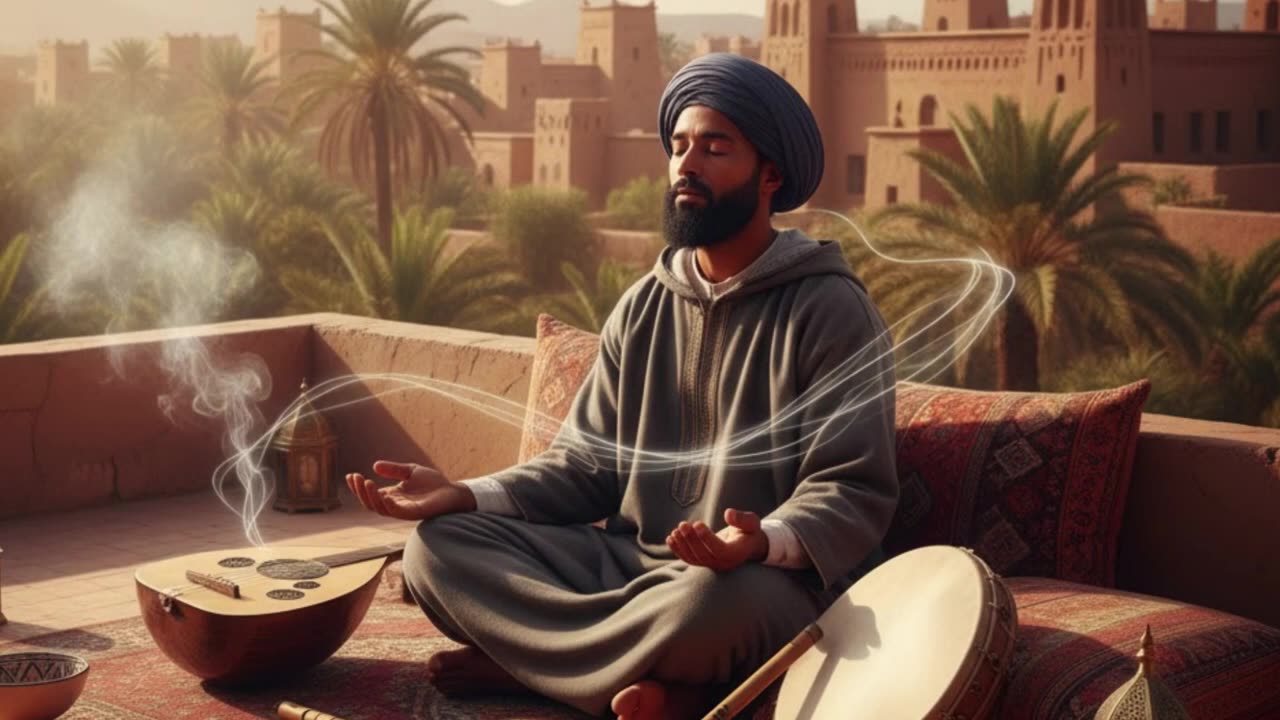 Meditation Music for Deep Relaxation | Relaxing Oud, Ney Flute & Desert Drones | Relaxing AI EDM