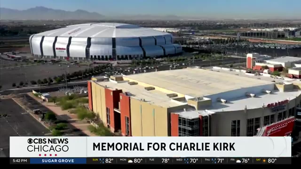 Memorial held for conservative activist Charlie Kirk
