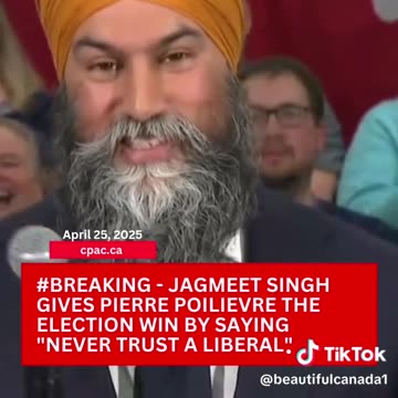 JAGMEET SINGH Never Trust A Liberal Or Anyone Who Keeps Them In Power!