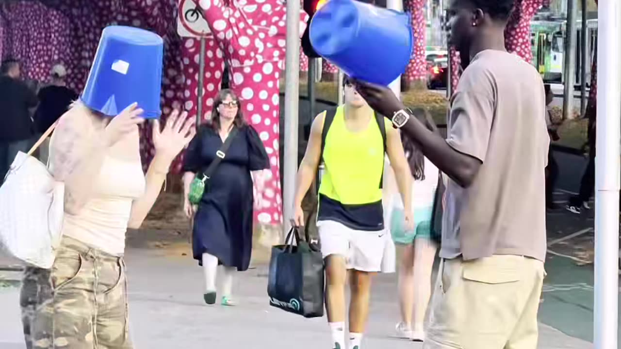 Lady got scared with this prank
