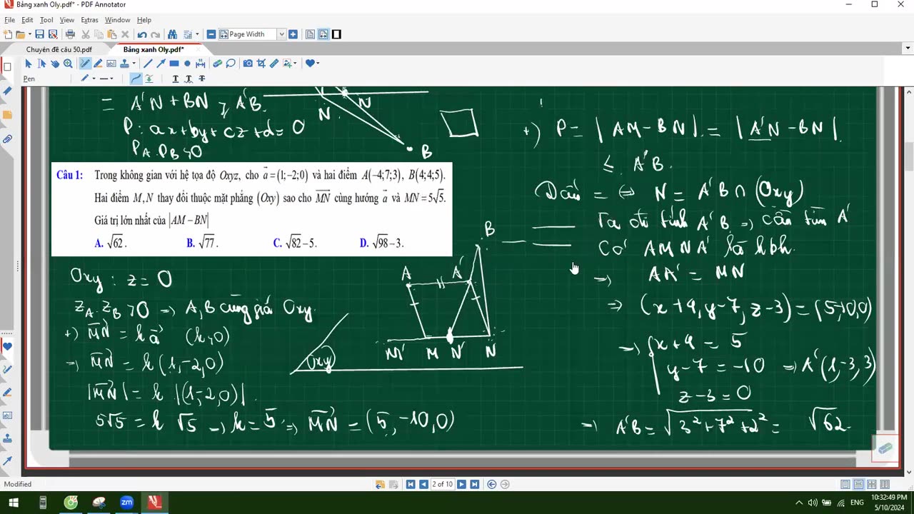 21. Cực trị học sinh giỏi
