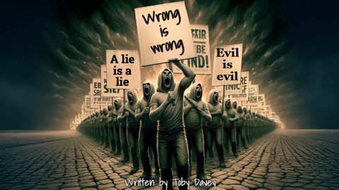 A lie is a lie, Wrong is wrong, Evil is evil