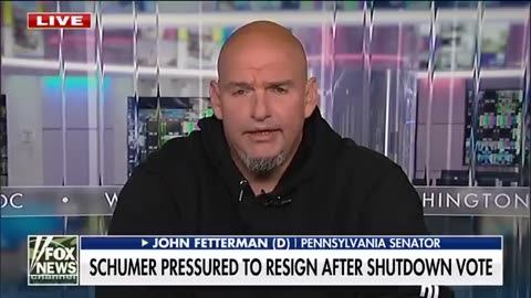 ‘MY PARTY CROSSED A LINE’_ Fetterman FED UP with Dems over shutdown