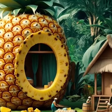 Just stumbled upon a pineapple house in the middle of a jungle! 🍍🏡 #tropical #wonder #jungleliving