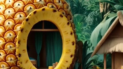 Just stumbled upon a pineapple house in the middle of a jungle! 🍍🏡 #tropical #wonder #jungleliving
