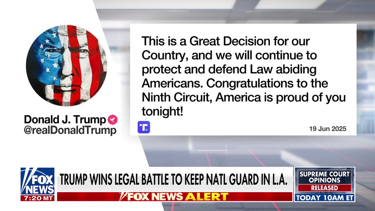 Trump scores major win to keep National Guard in LA