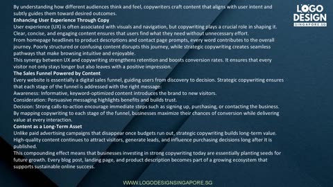 Content is King: How Strategic Website Copywriting Drives Traffic and Sales — Logo Design Singapore