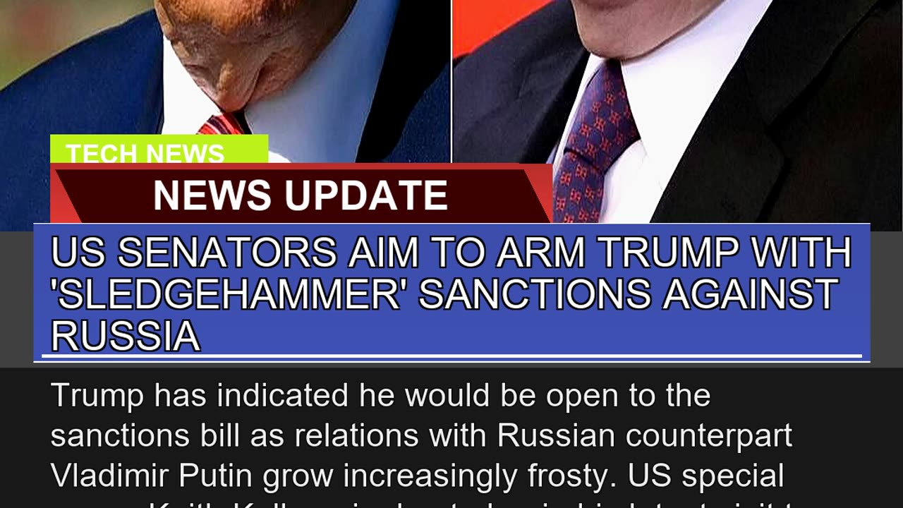 US Senators Aim to Arm Trump with Sledgehammer S