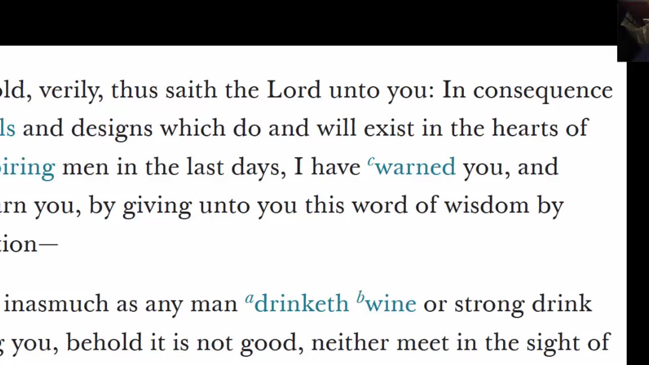 What is Clean or Unclean Now Days - Word of Wisdom Makes You Think on this topic -8-17-25