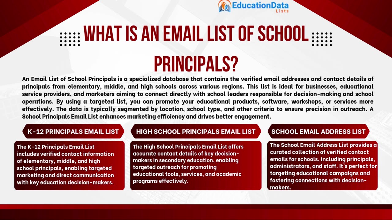 Boost Your Marketing Efforts with Our Reliable Public School Principal Email List