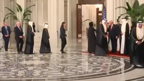 Así recibieron a Trump en Catar