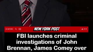 FBI Investigates John Brennan & James Comey for Trump-Russia Hoax Role