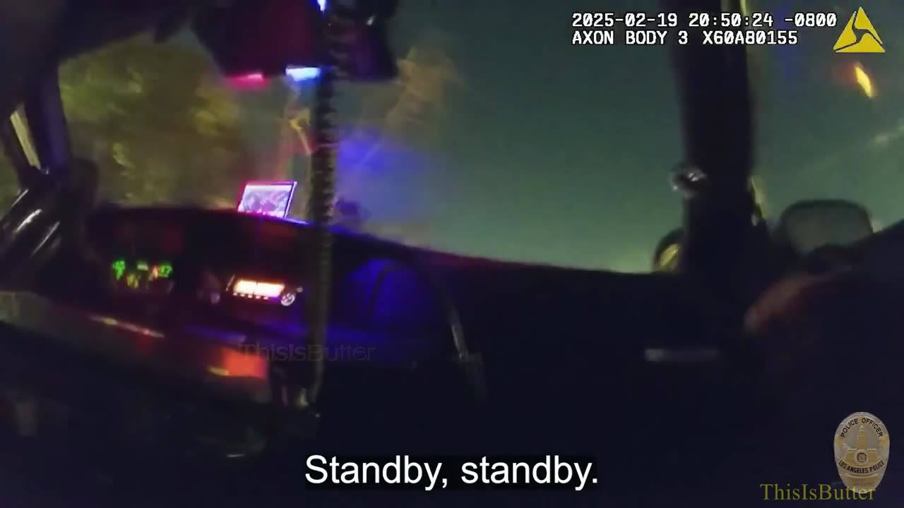 Los Angeles police officers open fire during wild pursuit of burglary suspect