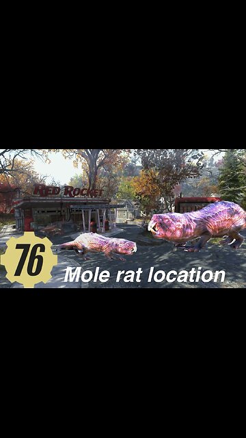 Fallout 76 mole rat location.