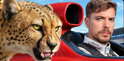 World's Fastest Car Vs Cheetah In Hindi _ Mr Beast Hindi _ MrBeast In Hindi @MrBeast