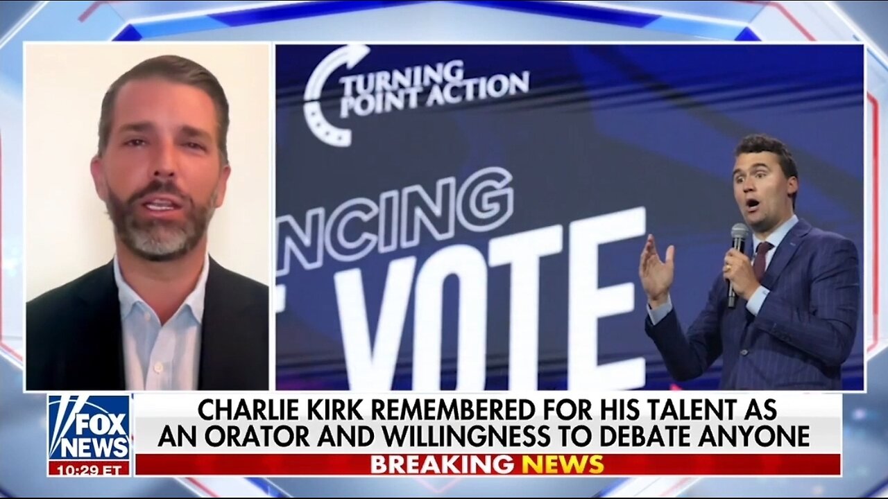 Don Jr: Charlie Kirk's 'Threat' Was That He Was Effective