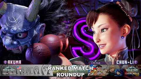 Kuya Kalbo SF6 Ranked Match Roundup. Chun Li Master Rank [Hori Fight Stick]