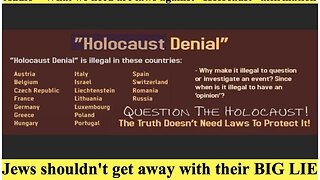 What we need are laws against holocaust affirmation