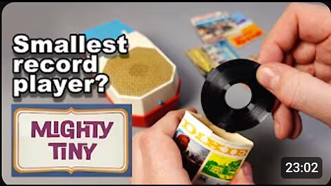 🧲🎶 Mighty Tiny – The Smallest Record Player in the World? 🪶📻
