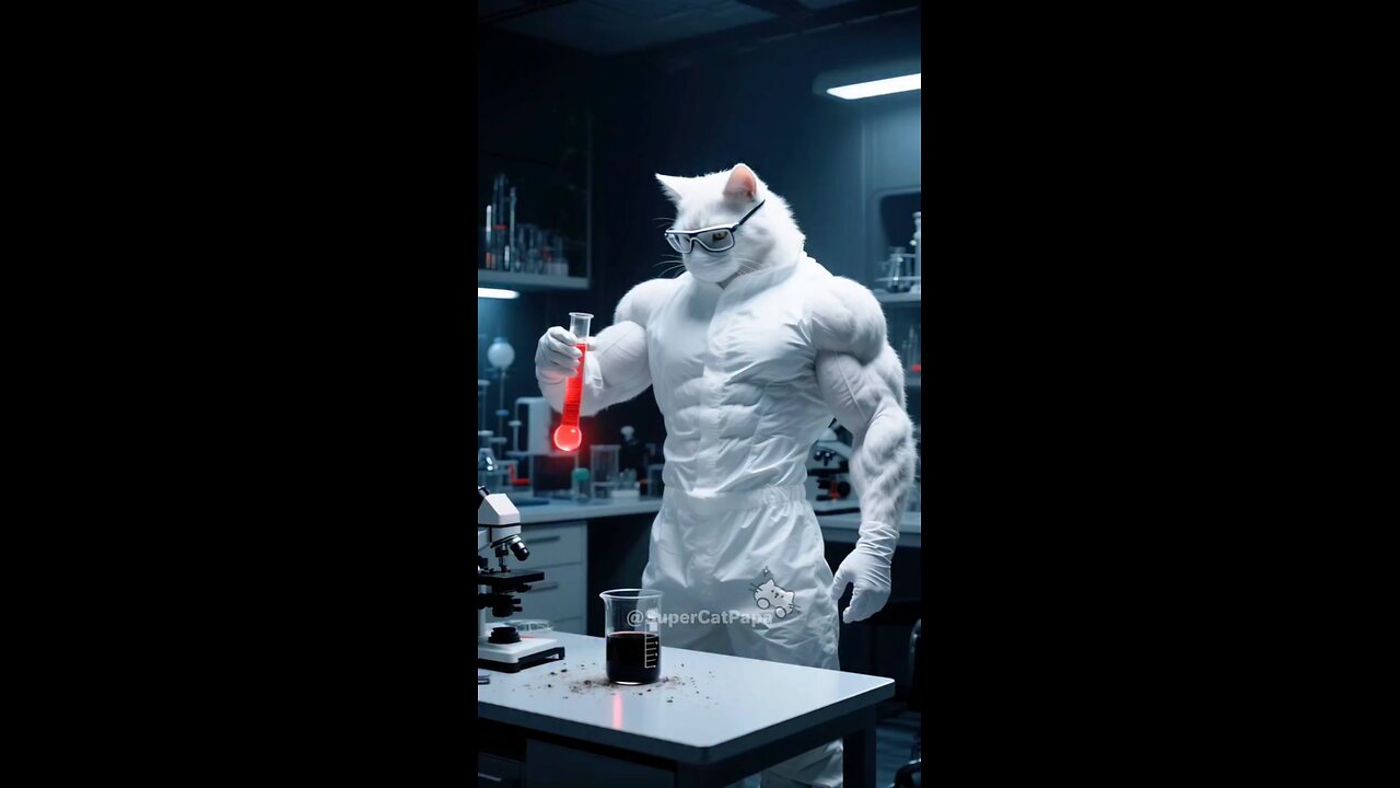 🐱💥🐀The kitten is eaten by a mutated mouse #animation #superherorun #cartoon #funny
