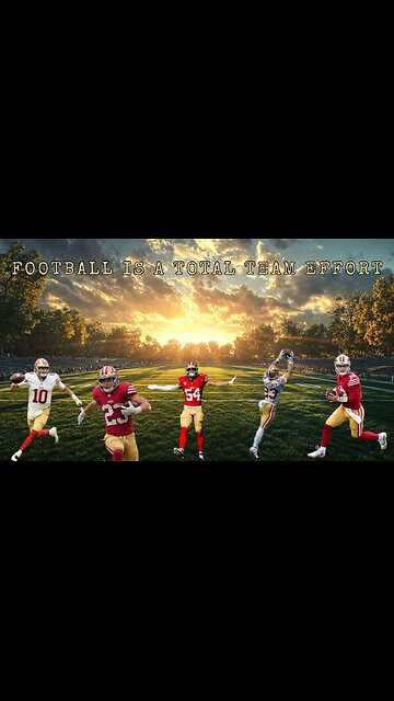 Football Is A Total Team Effort #nflplayoffs #greenbaypackers #teamgameplay #worktogether #together