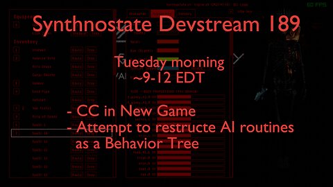 Synthnostate Devstream 189