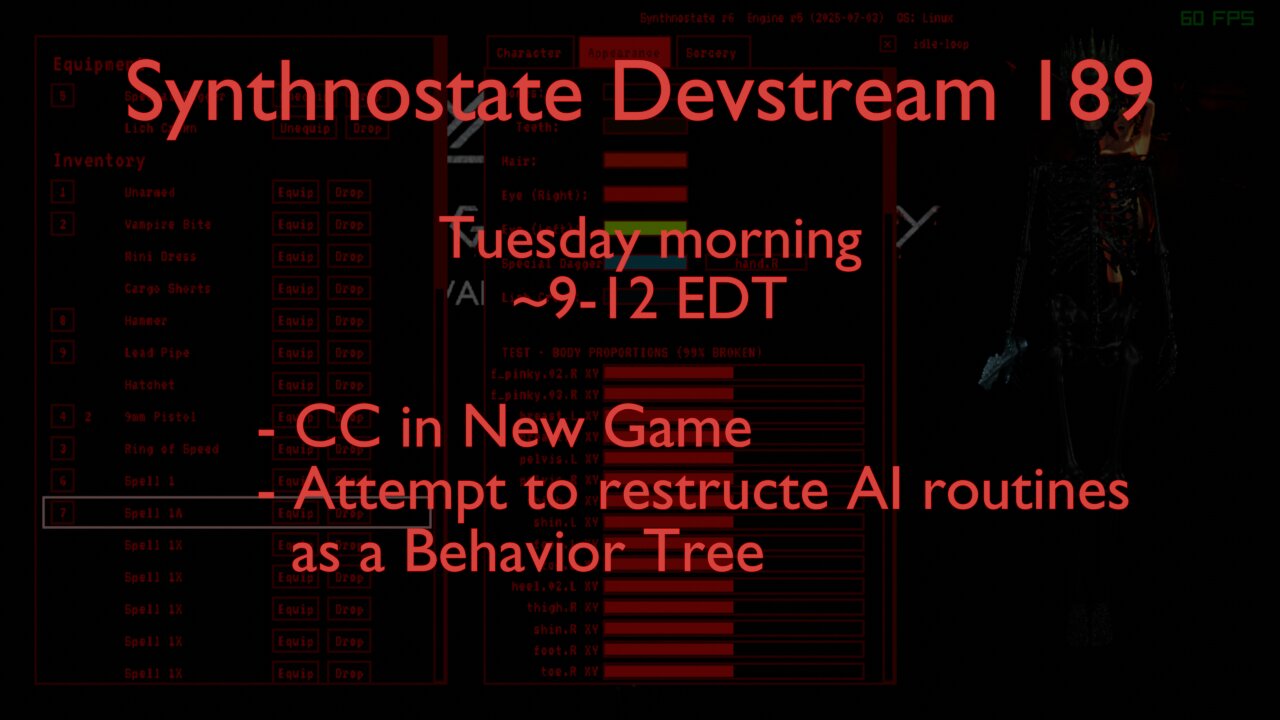 Synthnostate Devstream 189