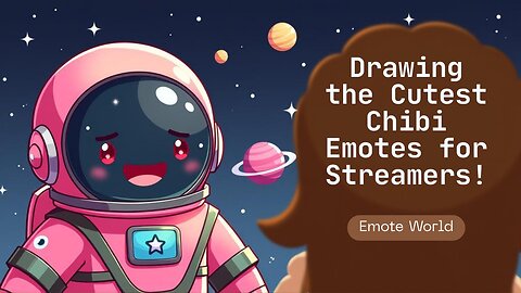 chilling & drawing ADORABLE Chibi Astro Emotes for Streamers