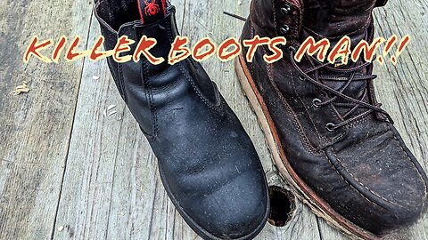 Killer Boots Man! My New Job Bought Me Boots! The Old (Redback) and The New (Redwing)