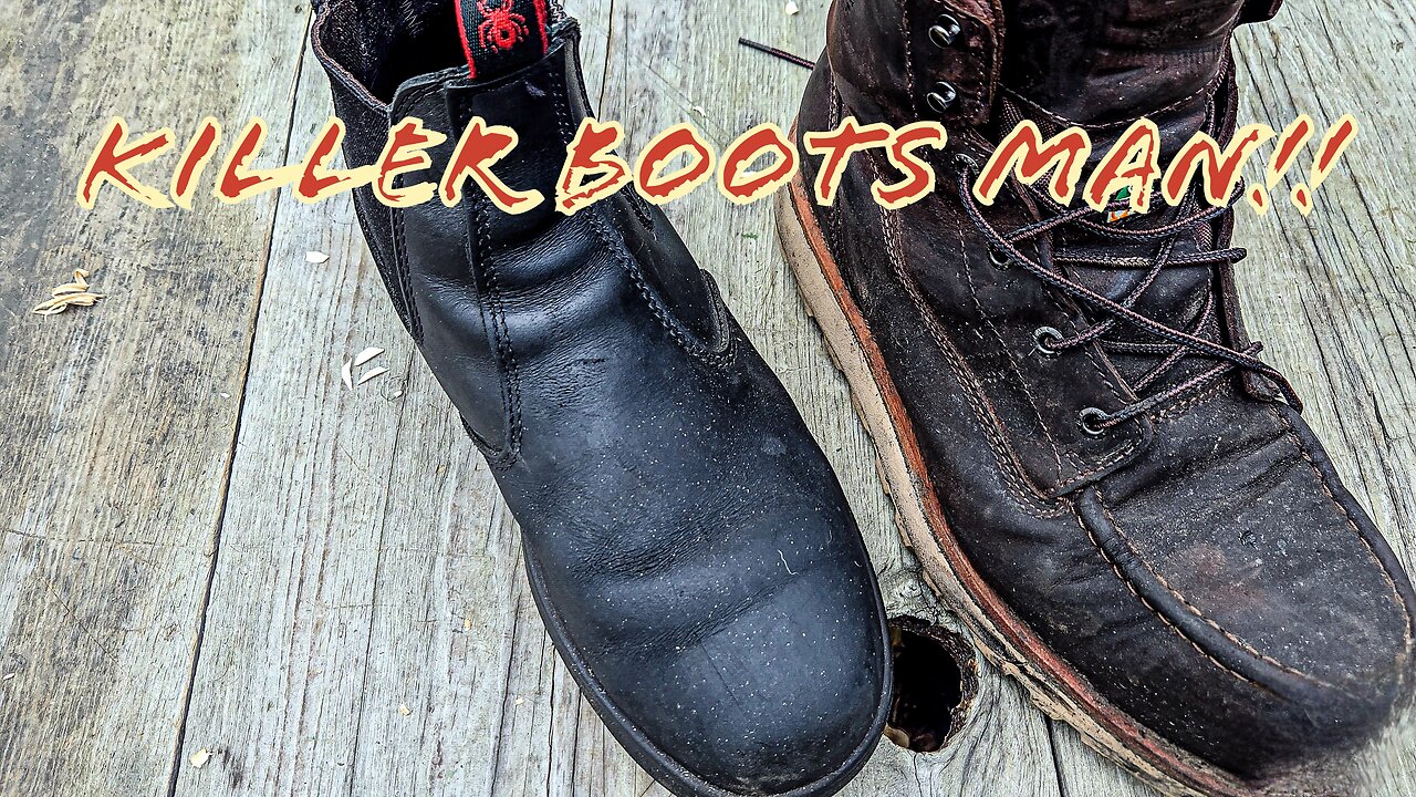 Killer Boots Man! My New Job Bought Me Boots! The Old (Redback) and The New (Redwing)