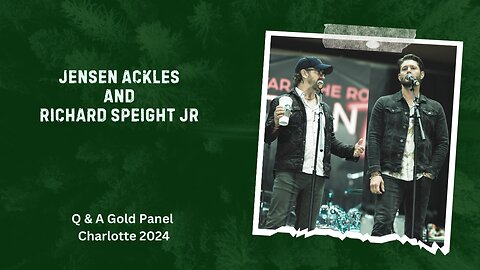 Jensen Ackles and Richard Speight Jr - Gold Panel Charlotte 2024