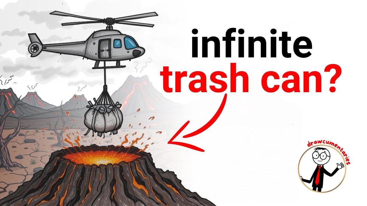 What If We Dumped TRASH Into VOLCANOES?