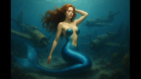 Underwater Ambience with Mermaid • Relaxing Ocean Sounds